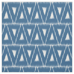 Tissu motif Ikat bleu