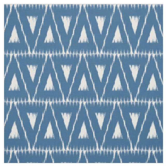 Tissu motif Ikat bleu (Échantillon)