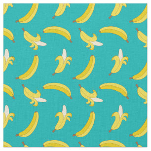 Tissu Motif illustré par bananes allé drôle