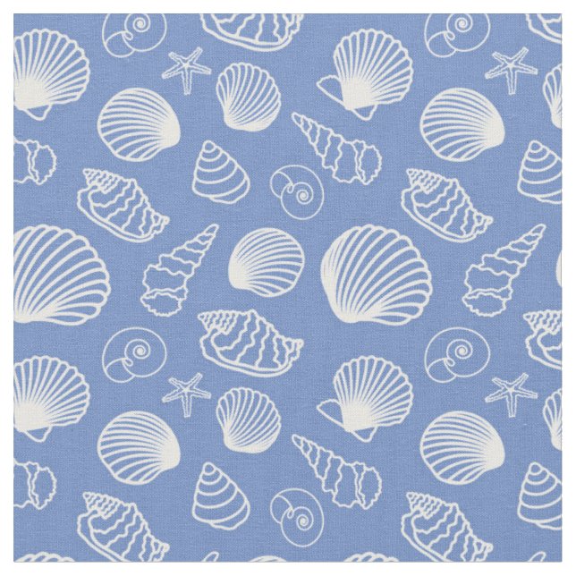 Tissu Motif impertinent de coquillage (Fermer)