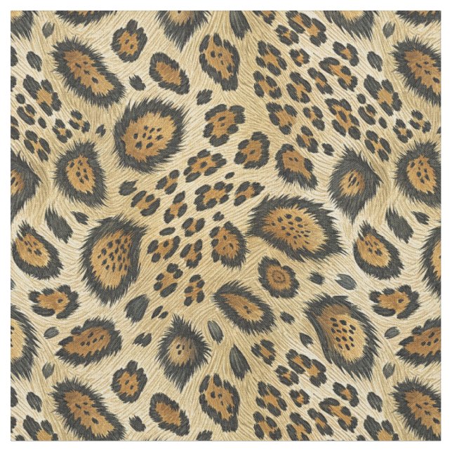 Tissu Motif imprimé léopard – Conception de peau d'anima (Fermer)
