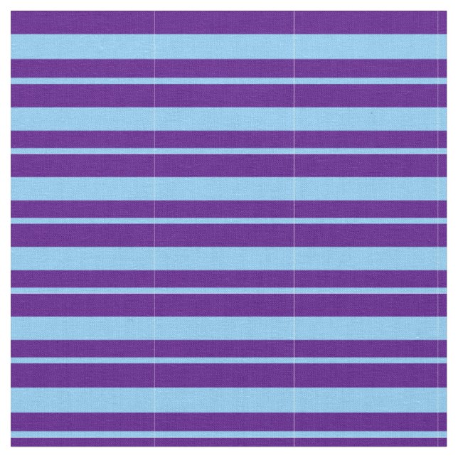 Tissu Motif Indigo & Light Sky Blue Stripes/Lines (Fermer)