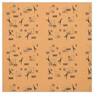 Tissu Motif Inspiration de basket-ball,