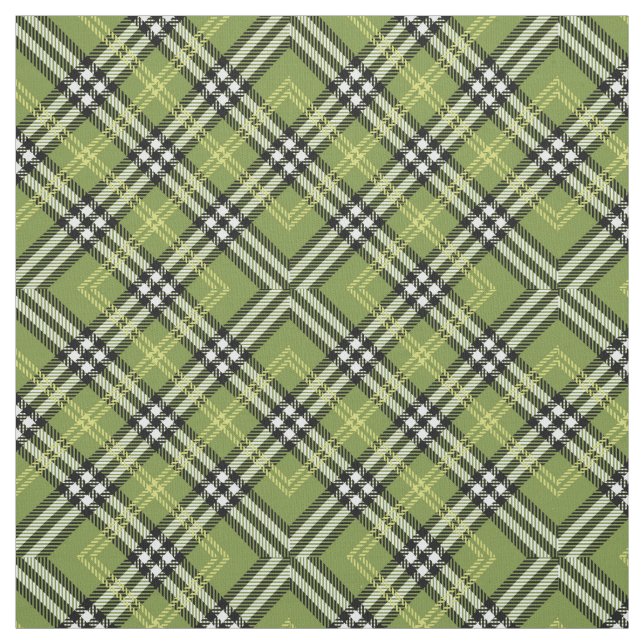 Tissu Motif irlandais vert de plaid (Échantillon)