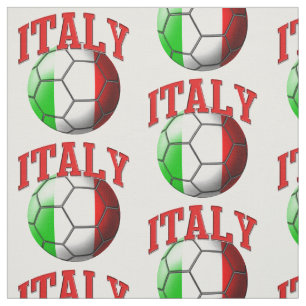 Tissu Motif italien de football