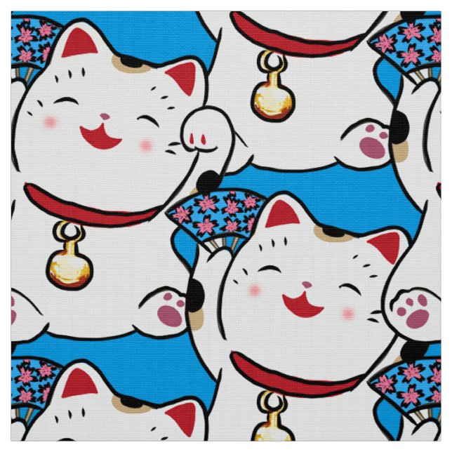 Tissu motif japonais Kimono (Échantillon)