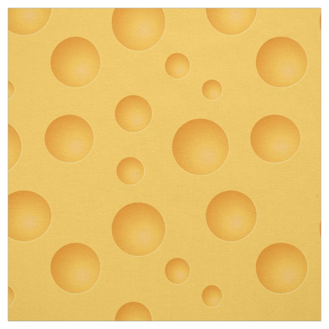 Tissu Motif jaune de fromage (Échantillon)