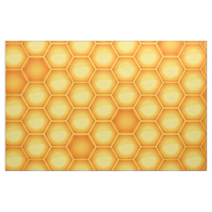 Tissu Motif jaune de nid d'abeilles