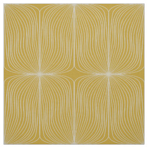 Tissu motif jaune des années 70