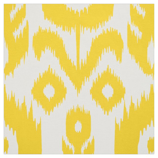 Tissu Motif jaune d'Ikat (Échantillon)