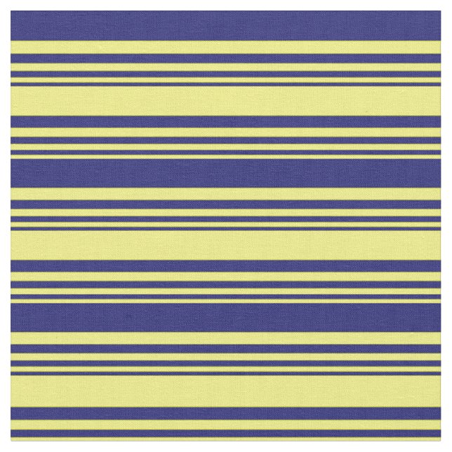 Tissu Motif jaune et bleu nuit (Fermer)