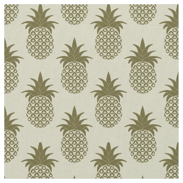 Tissu Motif kaki d'ananas (Fermer)