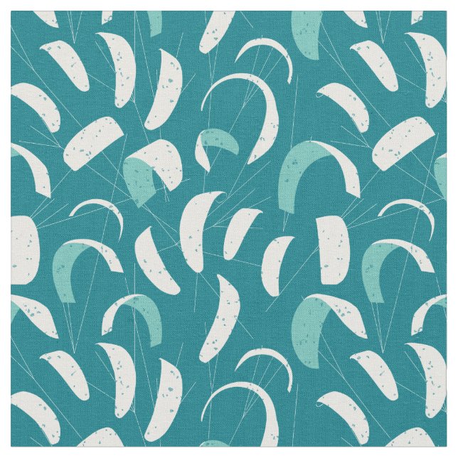 Tissu Motif kitesurf Cool bleu blanc (Fermer)