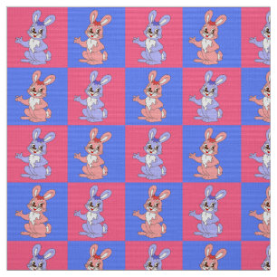 Tissu Motif lapin mou