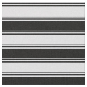 Tissu Motif Lavande et bandes/lignes noires