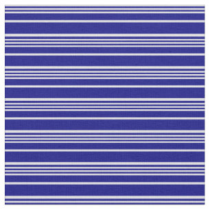 Tissu Motif Lavande et lignes de couleur bleue