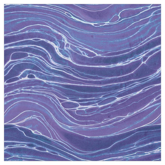 Tissu Motif Lavender Blue Abstrait Waves (Échantillon)