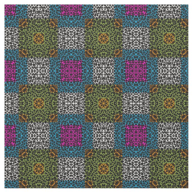 Tissu Motif Leopard moderne #4 (Fermer)
