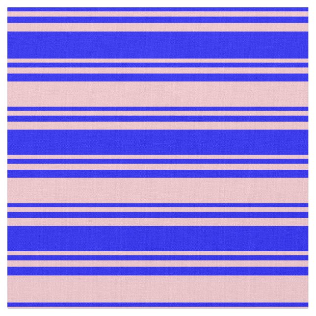 Tissu Motif Lignes bleues et roses (Fermer)