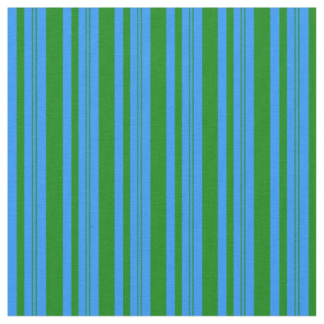 Tissu Motif Lignes bleues et vertes (Fermer)