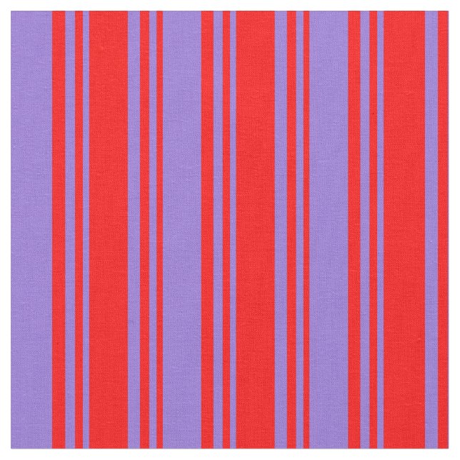 Tissu Motif Lignes rouge et violet (Fermer)