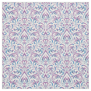 Tissu Motif lilas arabe