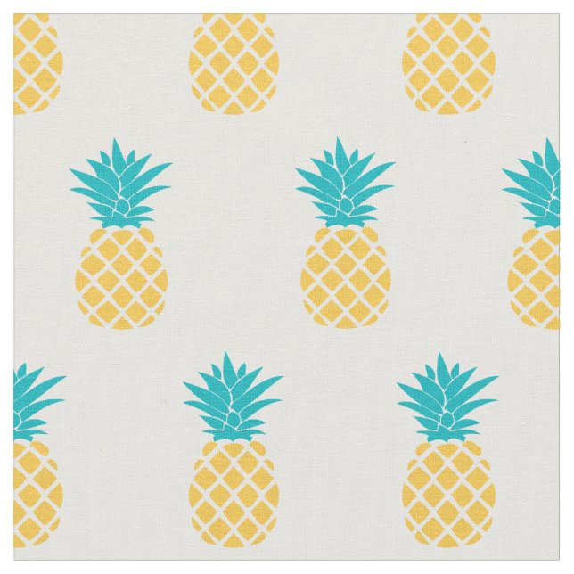 Tissu Motif lumineux d'ananas (Fermer)