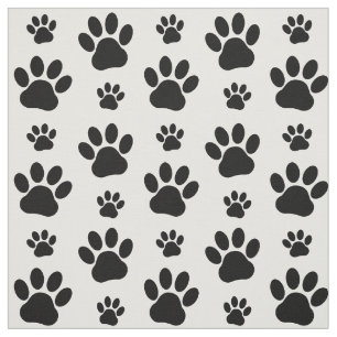 Tissu Motif mâle, pattes de chien, Empreintes de pattes,