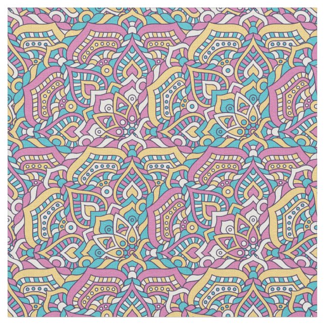 Tissu Motif Mandala (Fermer)