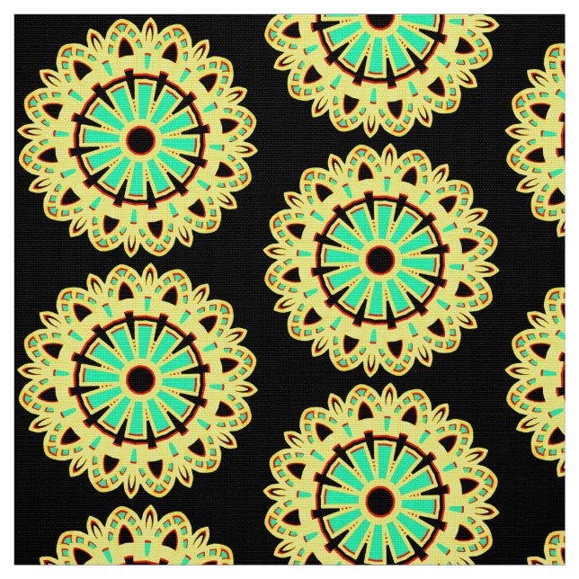 Tissu Motif Mandala 110714(010) (Échantillon)