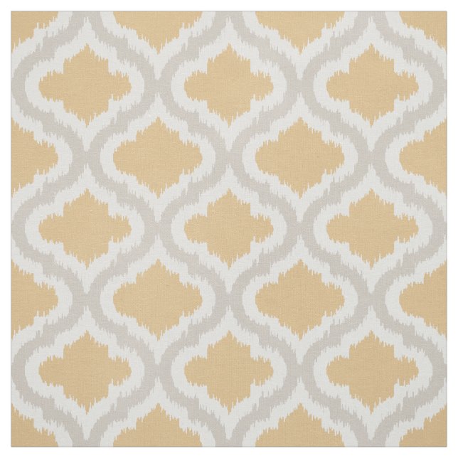 Tissu motif marocain chic neutre ikat (Échantillon)