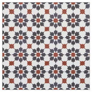 Tissu Motif marocain traditionnel Zillij
