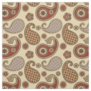 Tissu Motif, marron, tan et beige