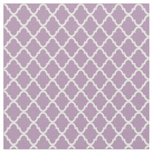 Tissu Motif mauve-clair de Quatrefoil de monogramme