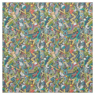 Tissu Motif Médicale d'icône d'art abstrait
