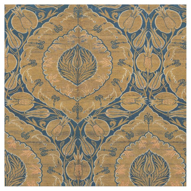 Tissu Motif médiéval de Tulip Palmette (Fermer)