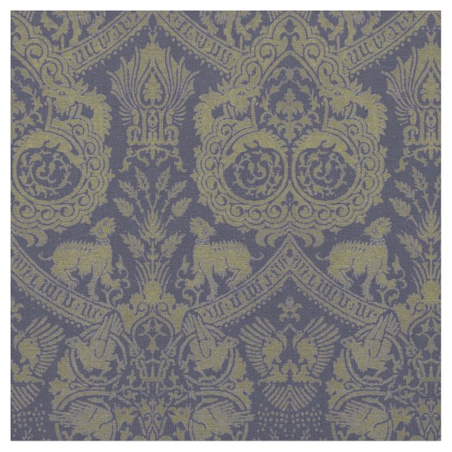 Tissu Motif médiéval du XIIIe siècle (Fermer)