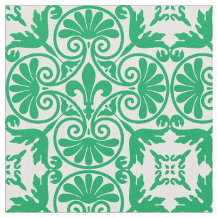 Tissu Motif médiéval Fleur De Lis