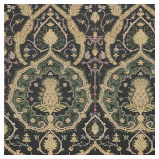 Tissu Motif médiéval Oriental Brocade (Échantillon)