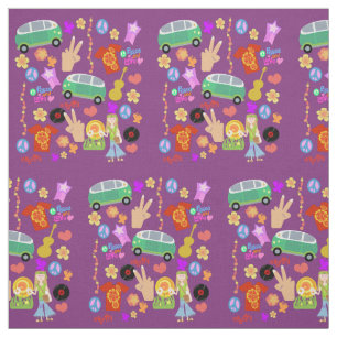 Tissu Motif méga d'années '60 super