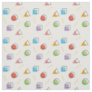 Tissu Motif Memphis Abstrait