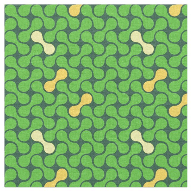 Tissu Motif metaball jaune et vert frais sans couture (Fermer)