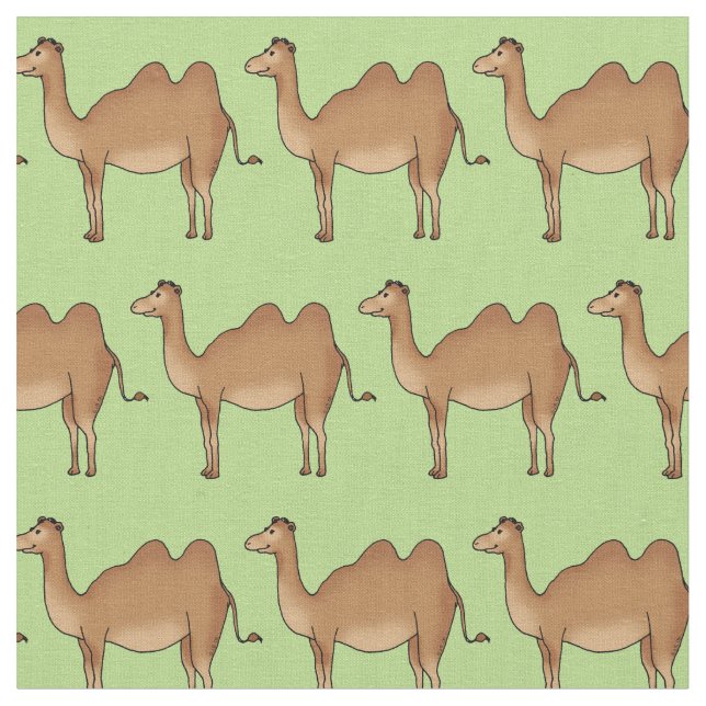 Tissu motif mignon de chameau (Fermer)