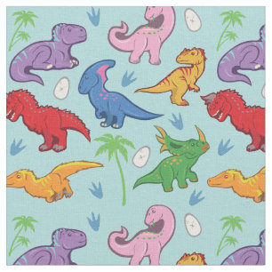 Tissu Motif mignon de dinosaure