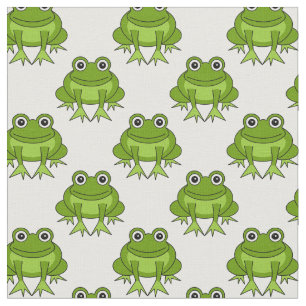 Tissu Motif mignon de grenouille
