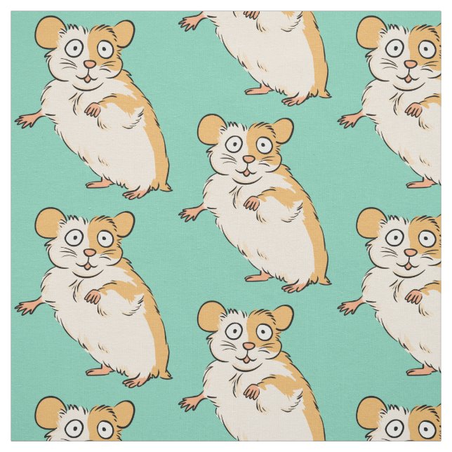 Tissu Motif mignon de hamster (Échantillon)