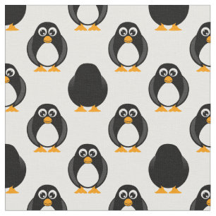 Tissu Motif mignon de pingouin