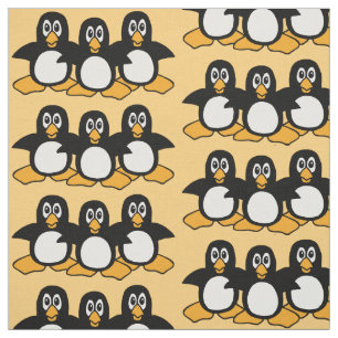 Tissu Motif mignon de pingouins