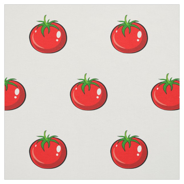 Tissu Motif mignon de tomate (Échantillon)