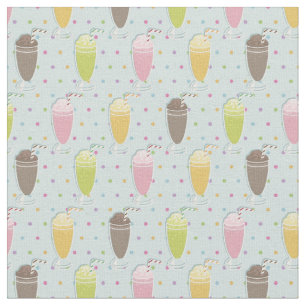 Tissu Motif Milkshake
